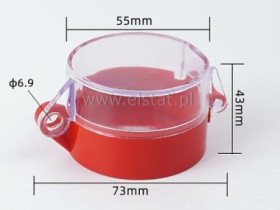 Osłona przycisku z blokadą ; 55/42mm; fi 22mm