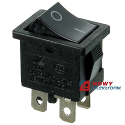 Przełącznik H8550 czarny 6A/250VAC Kołyskowy