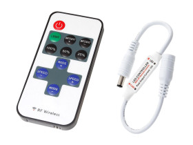 Ściemniacz do taśm LED jednokolorowych z pilotem RF-1CH-11