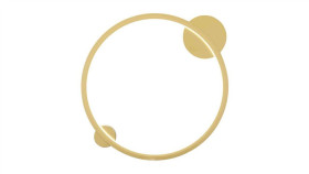 Lampa Sufitowa Saturno Gold 25W Led Ml8859 Milagro