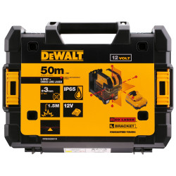 Laser obrotowy DCE0825D1R-QW ±3mm Poza budynkami Tak DCE0825D1R-QW Typ C – wtyk europejski DeWALT Czerwony