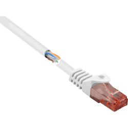 Renkforce RF-5043884 RJ45 Network cable CAT 6 U/UTP 2m White Halogen-free