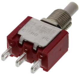 Nasadka przełącznika Chwilowy SPDT średnica wycięcia 6.35mm, montaż panelowy RS PRO