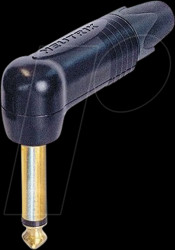 NP2RX-B Angled connector, 2-pin, 6.35 mm, black