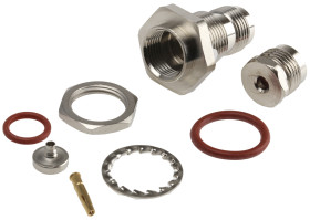 Złącze koncentryczne Montaż na panelu Żeński 50Ω typ złącza Złącze TNC 0 to 11GHz typ kabla RG179, RG187, RG188, RG316