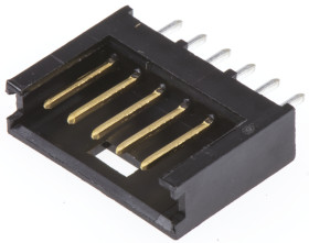 Listwa stykowa PCB 6-pinowe AMPMODU MOD II raster: 2.54 mm Prosty 1-rzędowe TE Connectivity Otwór przelotowy750 V W