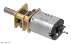Pololu 10:1 Micro Metal Gearmotor HP 6V with Extended Motor Shaft