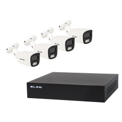 Rejestrator CCTV 4-kanał.+ 4 kam. (PoE+ dysk HDD) 5MPix BLOW BL-KI5B4/PoE/1TB / 78-670