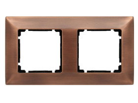 VENA METAL Ramka 2x miedź rustykalna 5133282 KOS