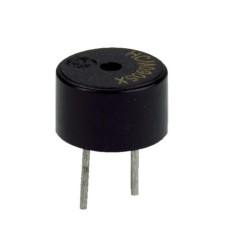Buzzer elektromagnetyczny; HCM1001; 75 dB (d=0,1m); 1,3÷2V; 25mA; fi 10mm; 2,5kHz; przewlekany (THT); 5; ciągły; z generatorem;