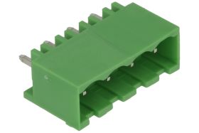 Łączówka; 2EGTVC-5.08-04P-14-00AH; 4 tory; R=5,08mm; 12mm; 12A; 300V; przewlekany (THT); proste; zamknięta; zielony; Golten; RoH