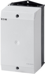 Insulating material housing, (L x W x H) 125 x 120 x 221 mm, black/gray, for emergency stop switch, 206895