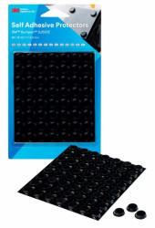 Stopki samoprzylepne grubość: 3.5mm Czarny średnica: 12.7mm Okrągły Przyklejanie 3M