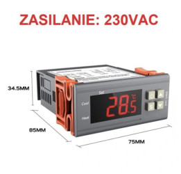 Regulator temperatury STC-1000 / 230V AC