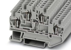 Złączka szynowa 4-przewodowa 0,14-4mm2 szara UT 2,5-QUATTRO 3044542