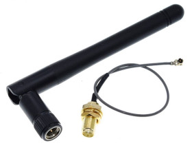 Antena WiFi 2.4GHz 3dB łamana 11cm pigtail U.FL (ARD-ANT04)