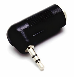 Adapter Aux Wtyk Jack 2.5 Gniazdo 3.5 Kątowy Vitalco
