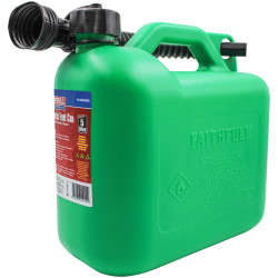 Faithfull FAIAUCAN5G Plastic Fuel&#xA0;Can&#xA0;Green 5 litre
