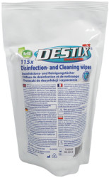 Destix disinfectant wipes, refill pack, 115 pieces, DX2012