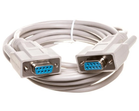 Kabel połączeniowy RS232 1:1 Typ DSUB9/DSUB9, Ż/Ż beżowy 3m AK-610106-030-E