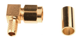 Złącze koncentryczne Montaż na kablu Męski 50Ω typ złącza Złącze SMA 0 to 12.4GHz Połączenie zagniatane typ kabla RG141