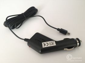 ŁADOWARKA SAMOCHODOWA WEJŚCIE: 12-24V WYJŚCIE: 5V 1A WTYK: MINI USB KABEL: 330CM (LAD-SAM-MINIUSB-330)