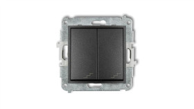 Icon Mechanizm Łącznika Podwójnego Schodowego Grafitowy 11Iwp-33