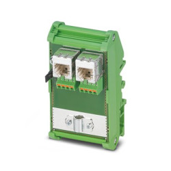 Panel krosowniczy, FL-PP, Cat5e, 8 portów, RJ45, Ekranowane, Zielony