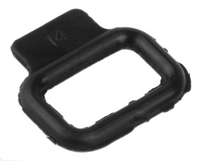 Spinka do kabli 22 x 23.8 x 3.2mm materiał: PVC Czarny zacisk mocujący