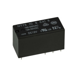 PRZEKAŹNIK MOCY NT75 1CS 12V DC 1P PRZEŁĄCZNY 16A 250V
