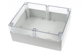 PC enclosure, (L x W x H) 300 x 240 x 120 mm, light gray (RAL 7035), IP68, 1554YA2GYCL