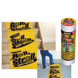 Everbuild ROLL75 Roll &amp; Stroll Premium Carpet Protector 600mm x 75m