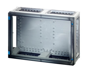 Obudowa pusta Enystar IP66 540x360x186 drzwi przezroczyste obsługiwane wkrętakiem bez ścianek FP 0400 68000200