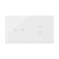 Simon Touch ramki Panel dotykowy S54 Touch, 2 moduły, 2 pola dotykowe poziome + 2 pola dotykowe pionowe, biała perła DSTR223/70