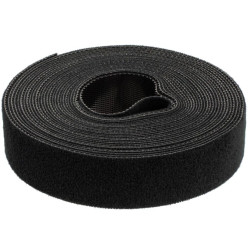 Taśma rzepowa 20mm 5m czarna Back To Back NEKU