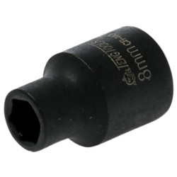 Teng 980508-C Impact Socket Hexagon 6-Point 3/8in Drive 8mm