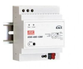 Zasilacz na szynę DIN z obsługą standardu KNX 30V 1280mA KNX-40E-1280