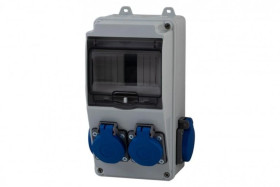 Rozdzielnica LAGO 5M - gniazda 4x230V /5 modułów/