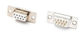 D-Sub 9 Canon gniazdo proste lutowane do druku RS232