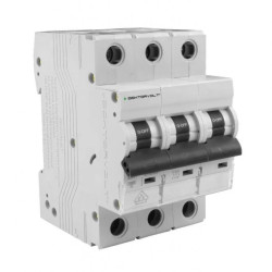 Wyłącznik nadprądowy S bezpiecznik 3-fazowy B16 (B 16A) 3-biegunowy 3P (400V AC) 3-modułowy 10kA VDE Doktorvolt