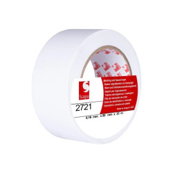 Taśma oznaczeniowa ostrzegawcza 50mm/33m biała 2721 SCAPA