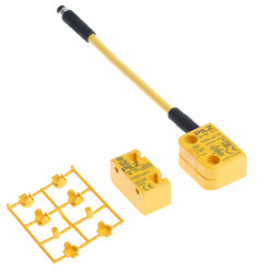 Bezdotykowy wyłącznik bezpieczeństwa, 24 V DC, IP67, IP6K, IP9K, 26,4 x 37 x 18 mm, Kategoria 4 (EN ISO 13849-1), Pilz