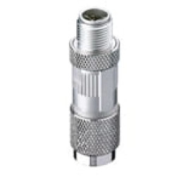 Złącze do samokonfekcjonowania M12 męskie 8-pinowe z gwintowanym połączeniem ekranowane kodowanie X 0986 EMC 600