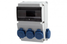 Rozdzielnica LAGO 10M - gniazda 5x230V IP65 /10 modułów/