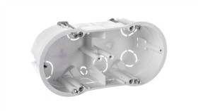 Puszka Podtynkowa Podwójna 60Mm Regips Biała Pkw-2 13.70 /5Szt./