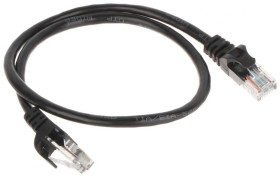 Patchcord RJ45/0.5-BLACK 0.5m