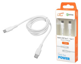 Przyłącze kabel USB typ C - USB typ C USB-C QUICK CHARGE 2,1A (1m)