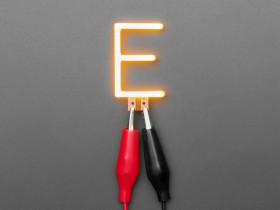 Adafruit Alphabet LED Filament - Warm White Letter "E"