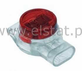 Zacisk TEL-UR łącznik-przelot.czerwony x3 ( 10szt