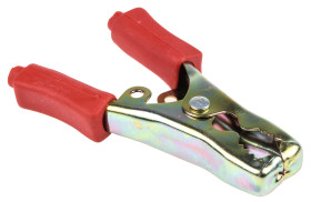 Zacisk krokodylkowy 40A izolowany 13mm Czerwony Mueller Electric